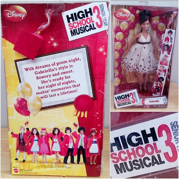 High School Musical 3 prom night Gabriella doll "2008" (NIB) Rare hard to find - Picture 2 of 5